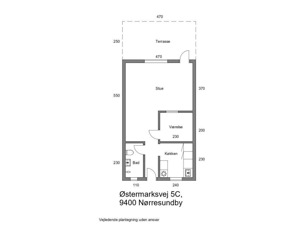 Visual presentation of the listing