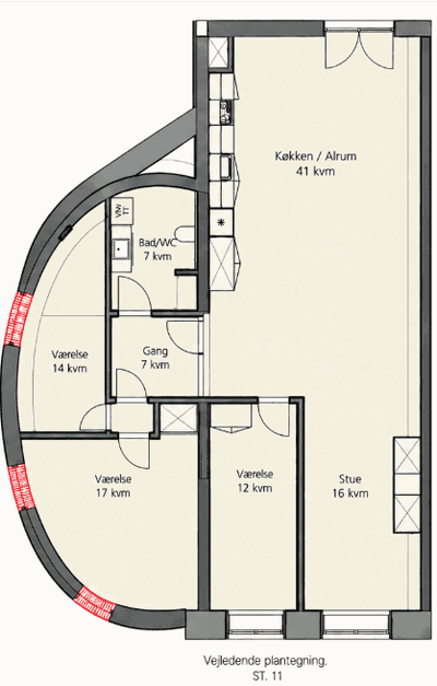 Newly Built Apartment Available December 1 in Odense C - Asylgade, Odense C - 1