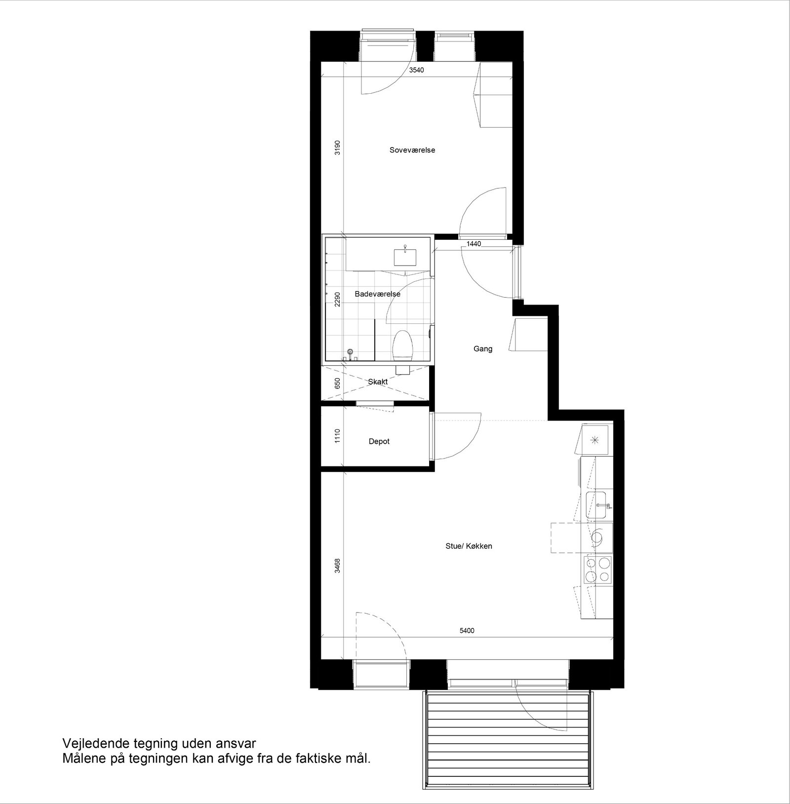 Visual presentation of the listing