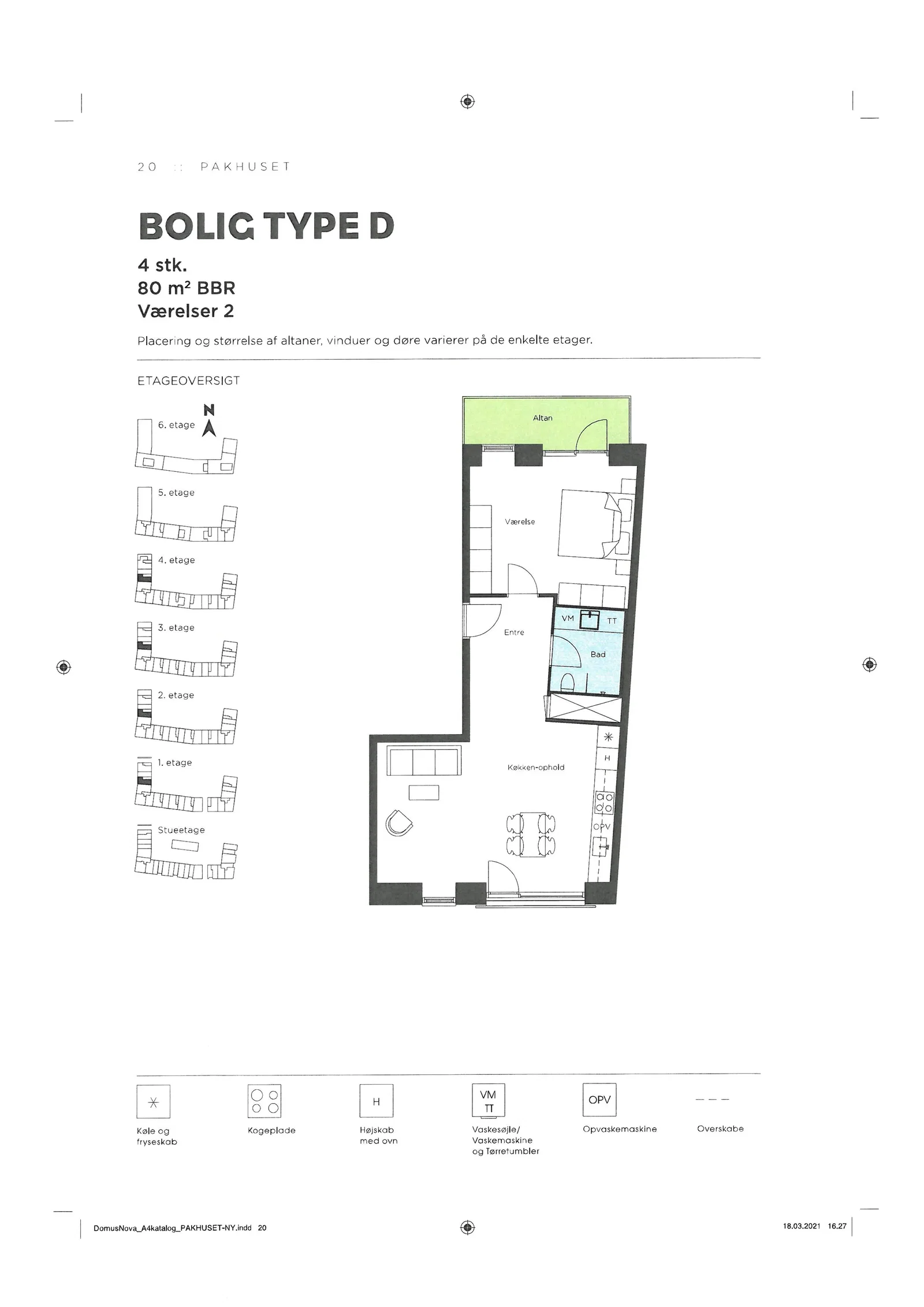 Visual presentation of the listing