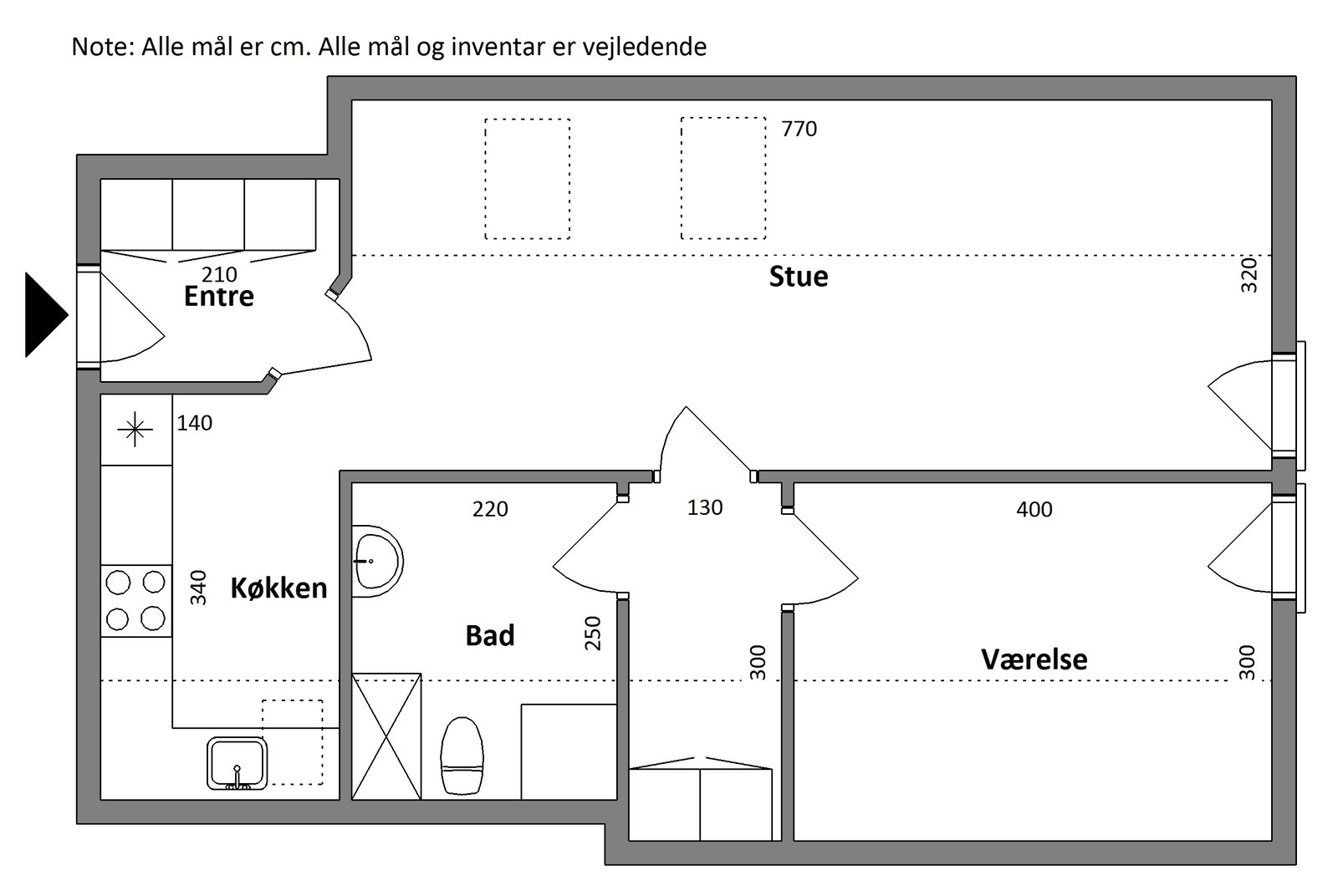 Visual presentation of the listing