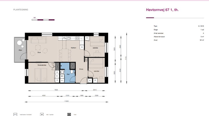 Lovely 92 m² apartment - Havtornvej, Hedehusene - 0