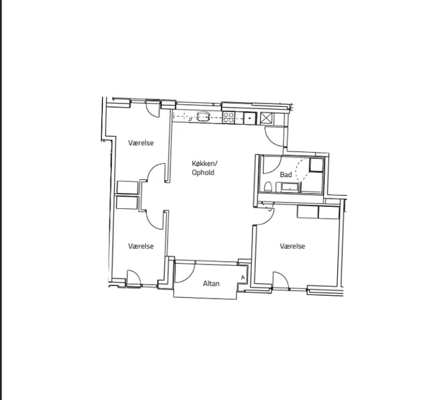 apartment Velkommen til denne lækre 4-værelses lejlighed i Sydhavnen!