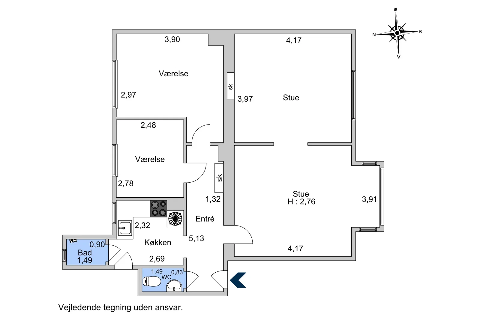 Visual presentation of the listing