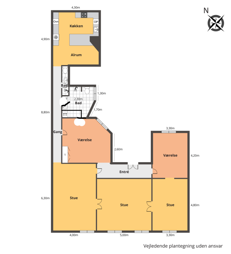 Visual presentation of the listing
