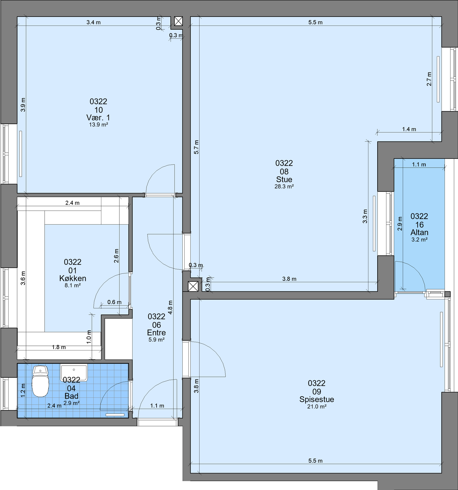 Visual presentation of the listing