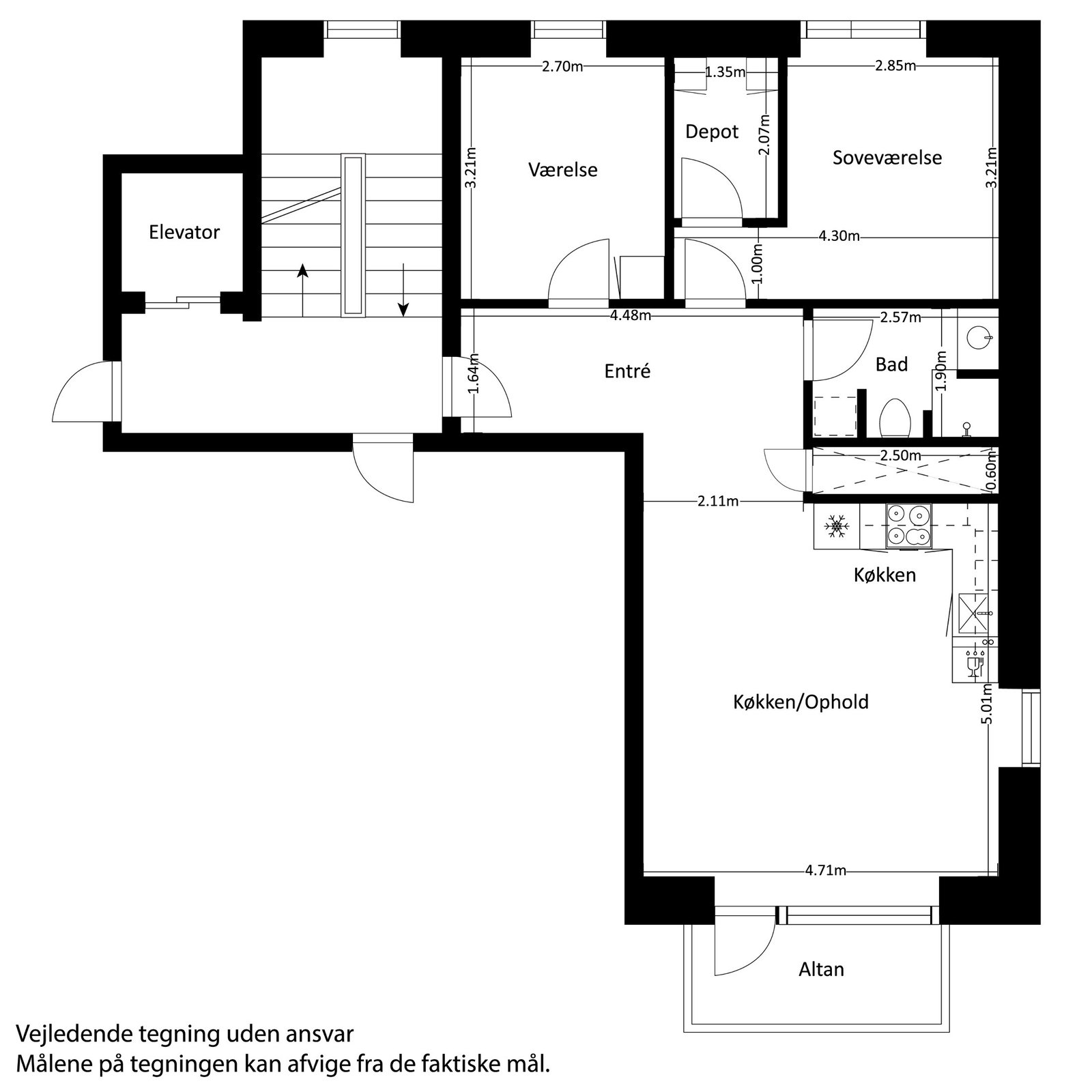 Visual presentation of the listing