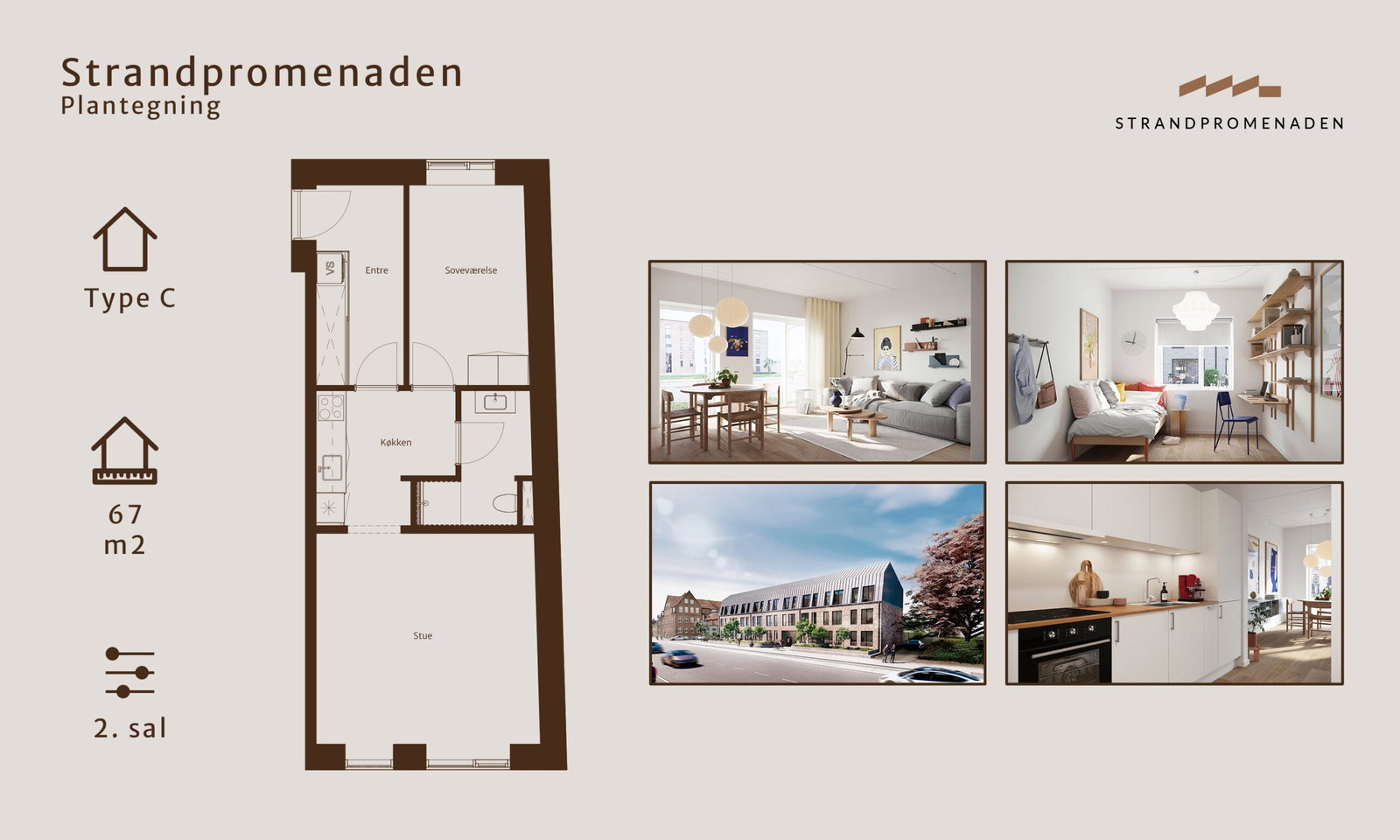 Visual presentation of the listing