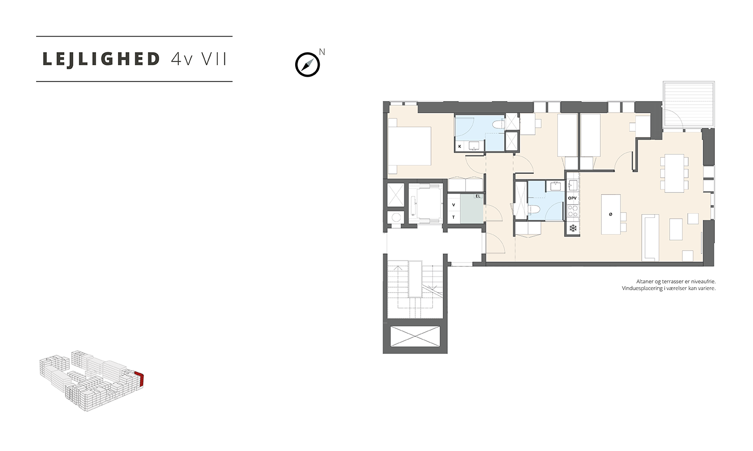 Visual presentation of the listing