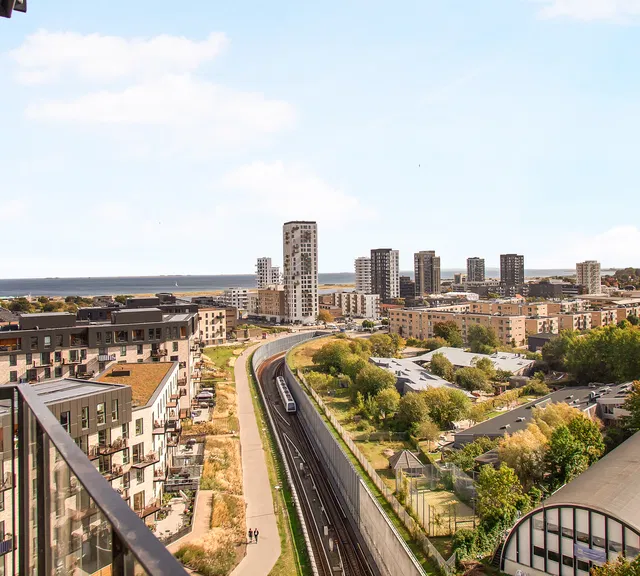 apartment Apartment high above the city with views of the Øresund