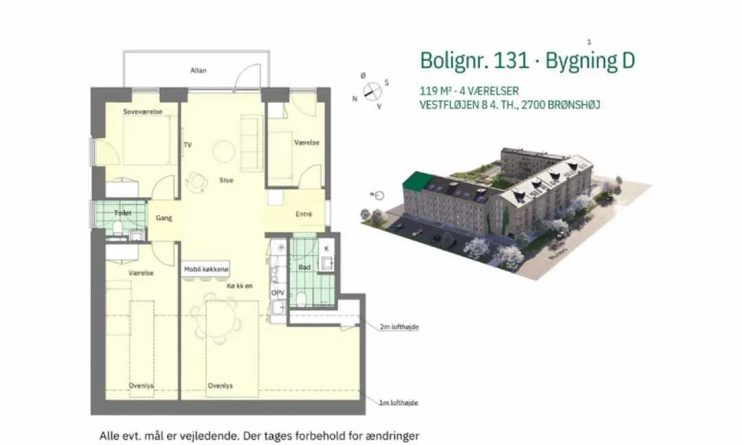 Visual presentation of the listing