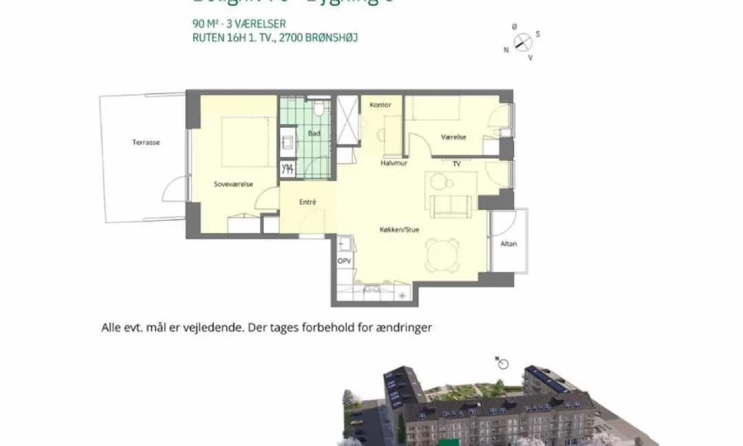 Visual presentation of the listing