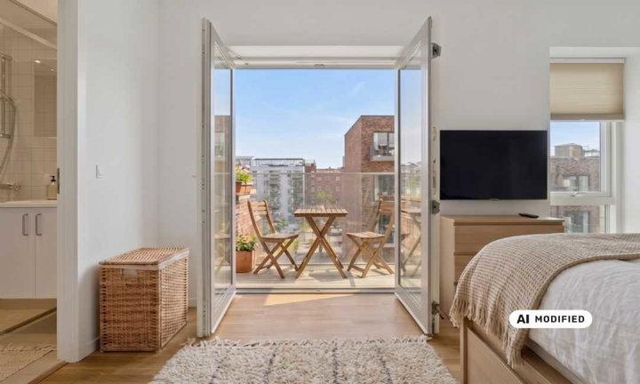 Large and functional 1-room home with a courtyard-facing balcony. - Lærkevej, København NV - 0