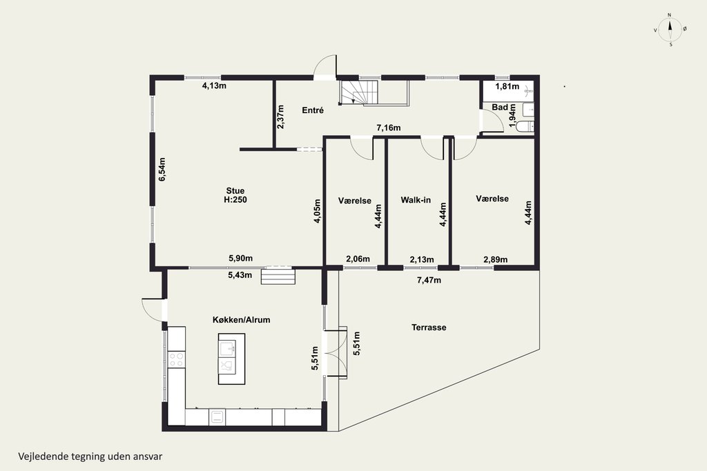 Visual presentation of the listing