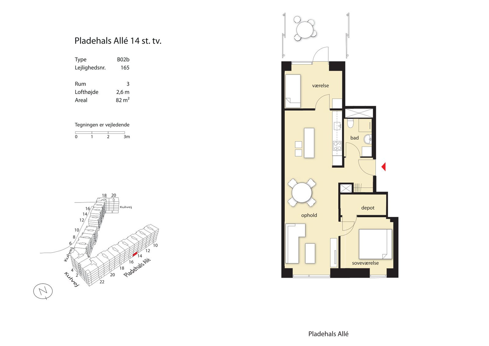 Visual presentation of the listing