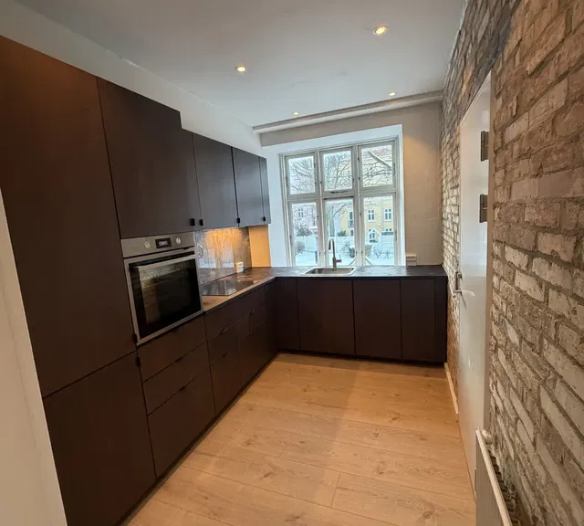 apartment Newly renovated 3-room apartment of 79 m² with exposed brick and modern kitchen – pets allowed