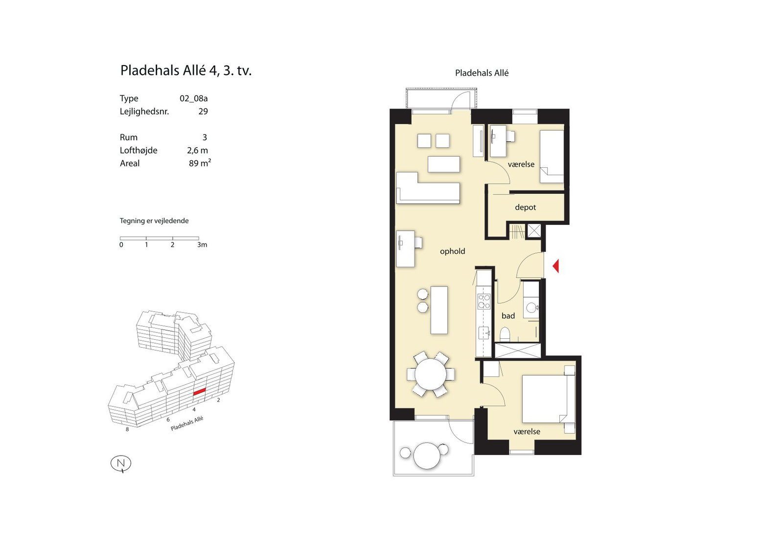 Visual presentation of the listing