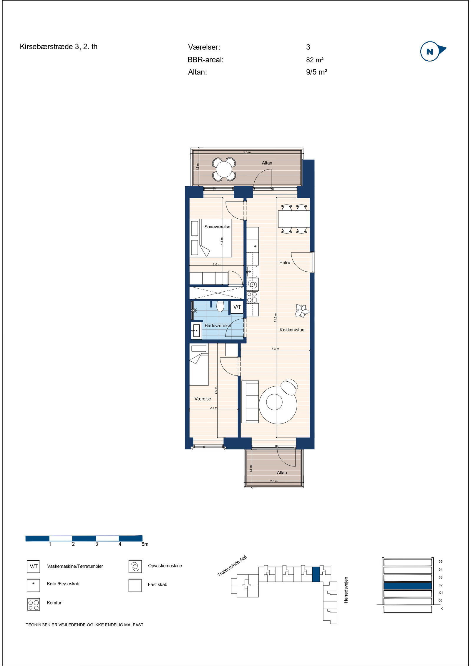 Visual presentation of the listing