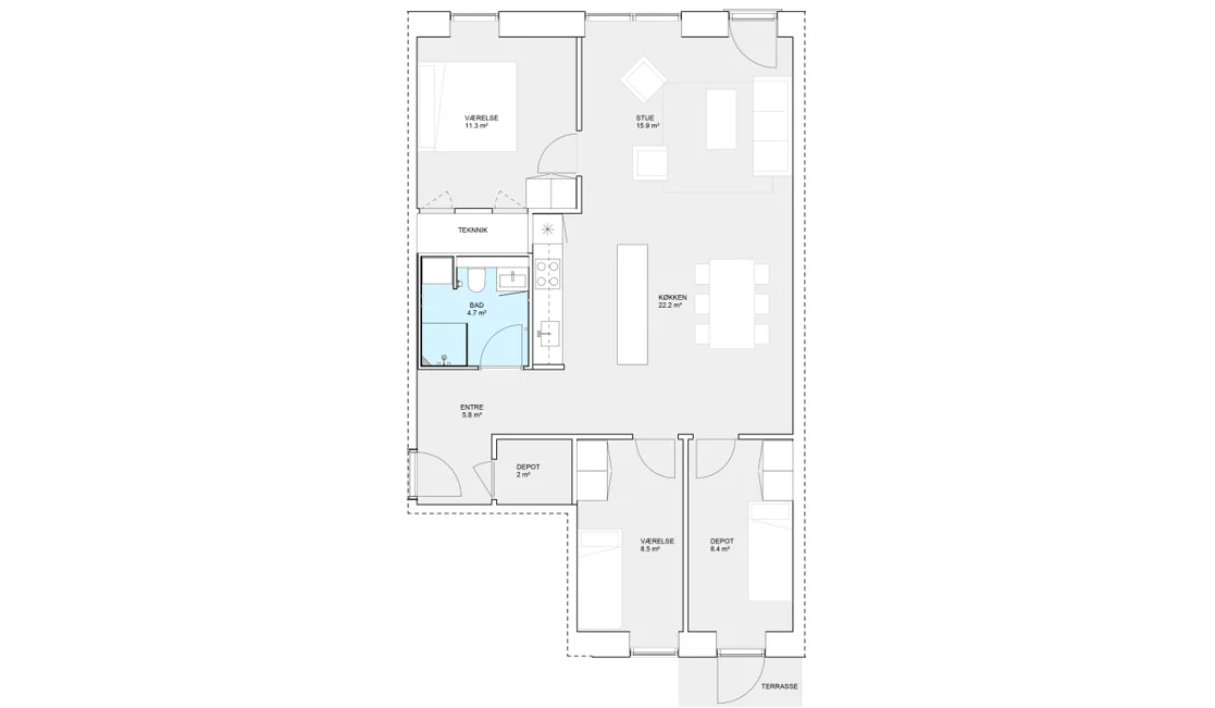 Visual presentation of the listing