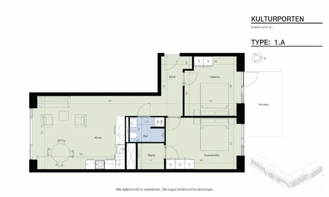 Visual presentation of the listing