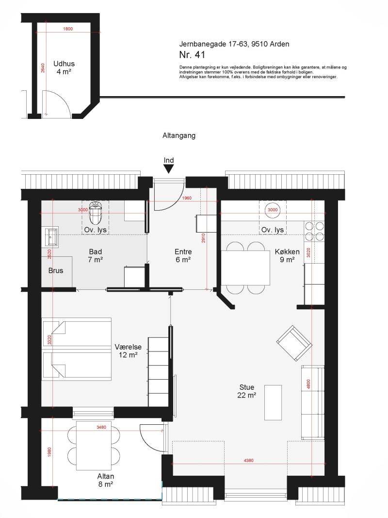 Visual presentation of the listing