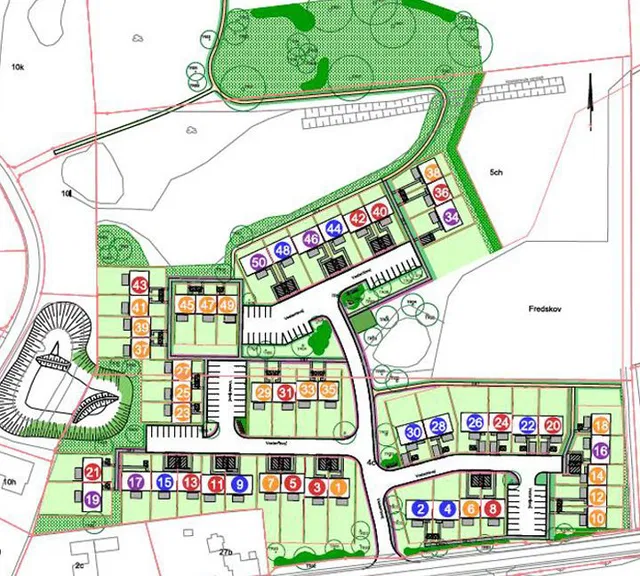 townhouse Lyst, nyopført 3-værelses rækkehus med have i Ringe