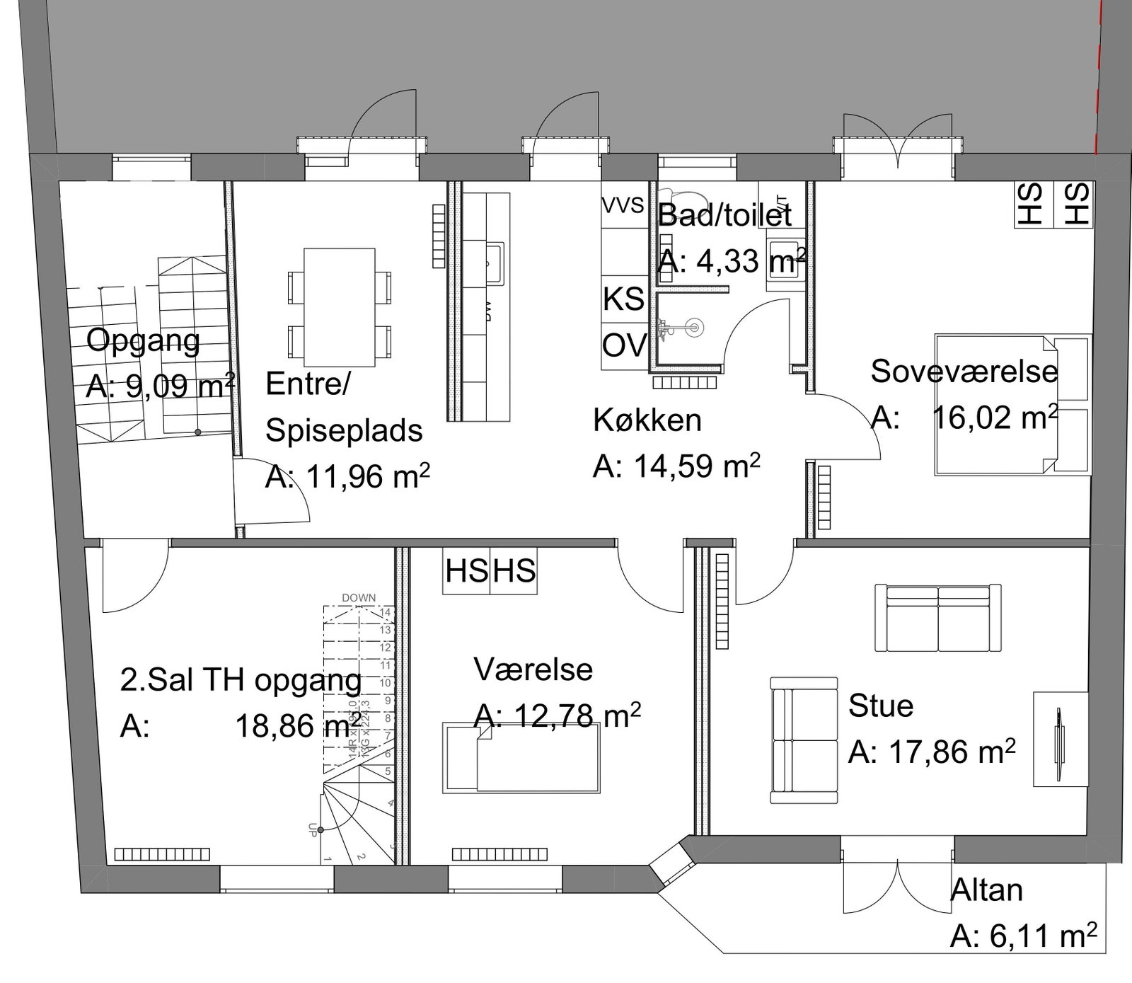 Visual presentation of the listing