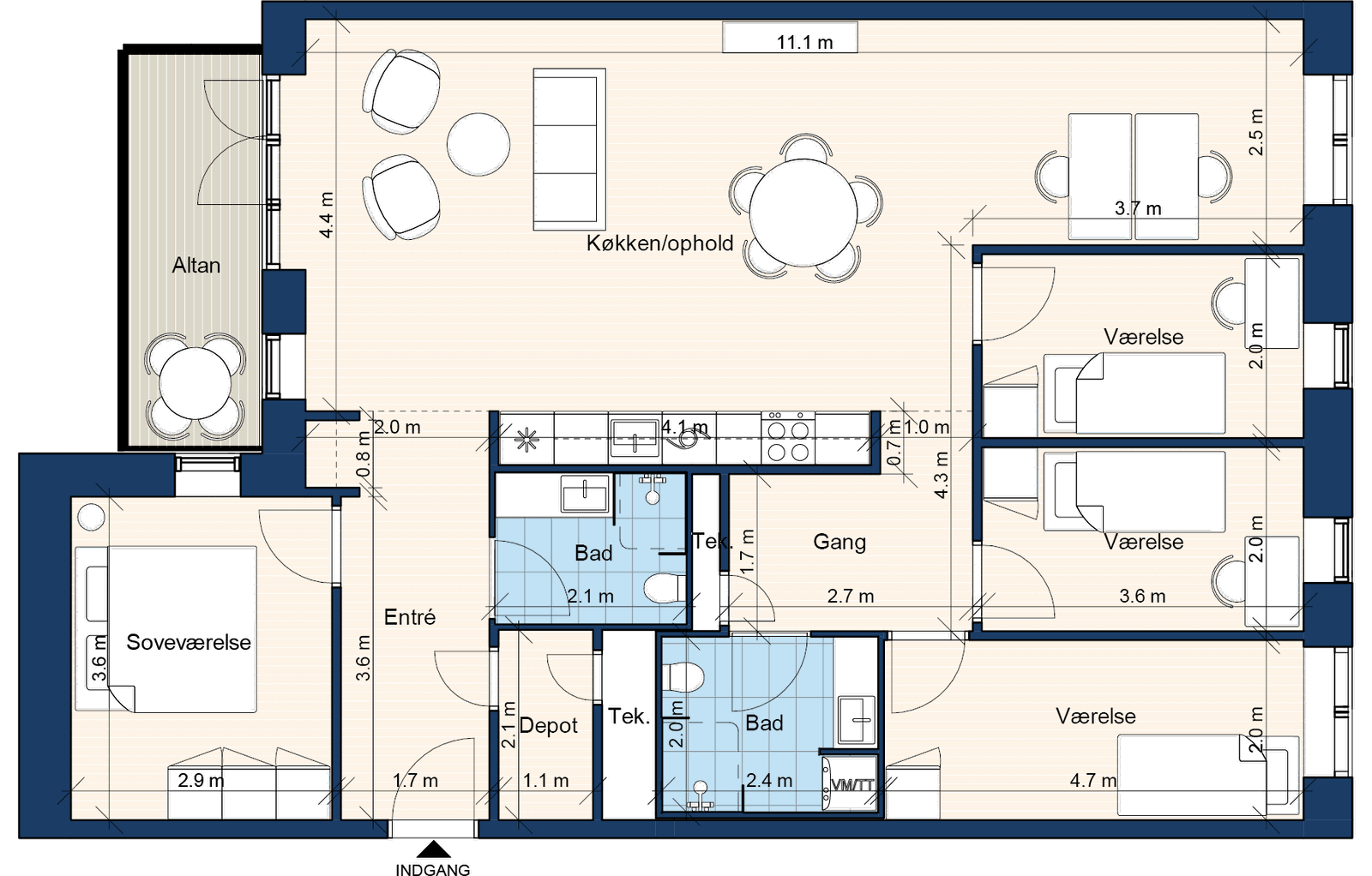 Visual presentation of the listing