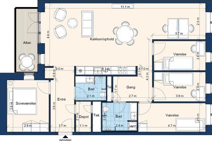 Visual presentation of the listing