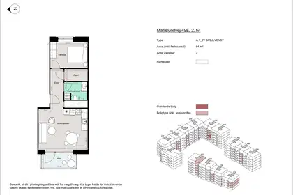 Visual presentation of the listing