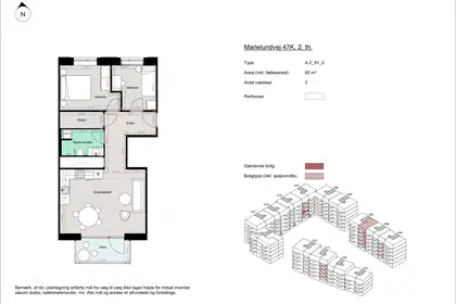 Visual presentation of the listing