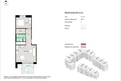 Visual presentation of the listing
