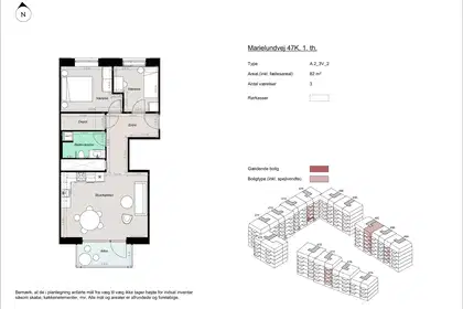 Visual presentation of the listing