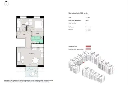 Visual presentation of the listing