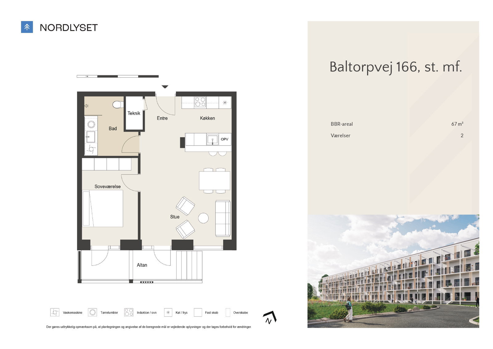 Visual presentation of the listing
