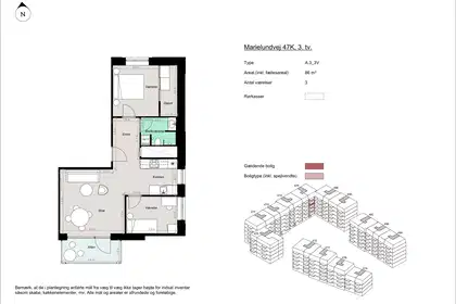 Visual presentation of the listing