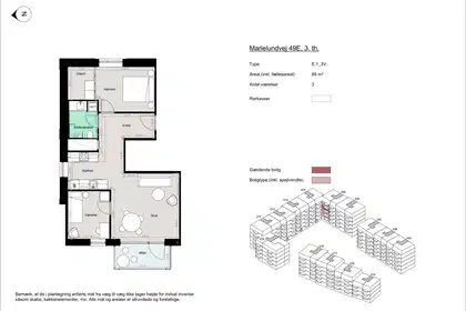 Visual presentation of the listing