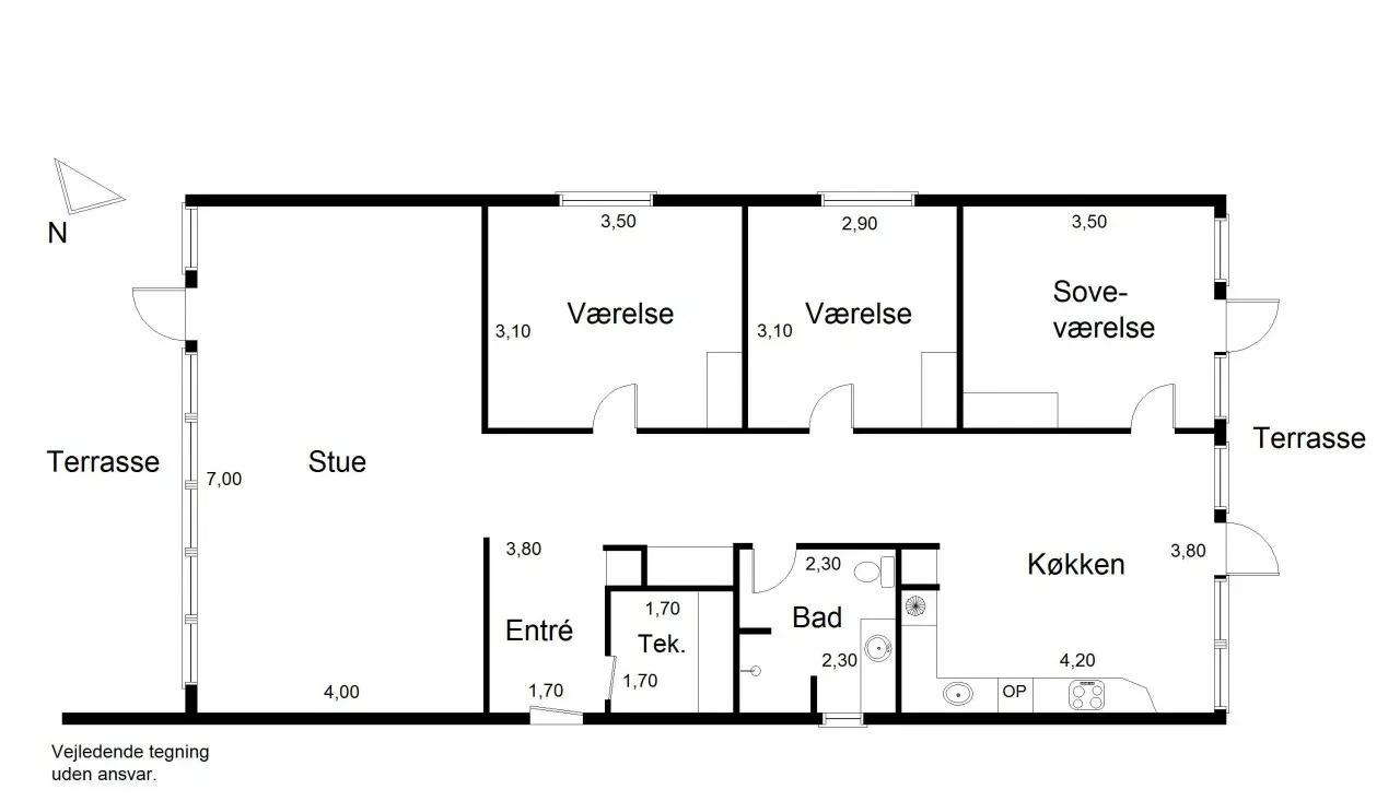 Visual presentation of the listing