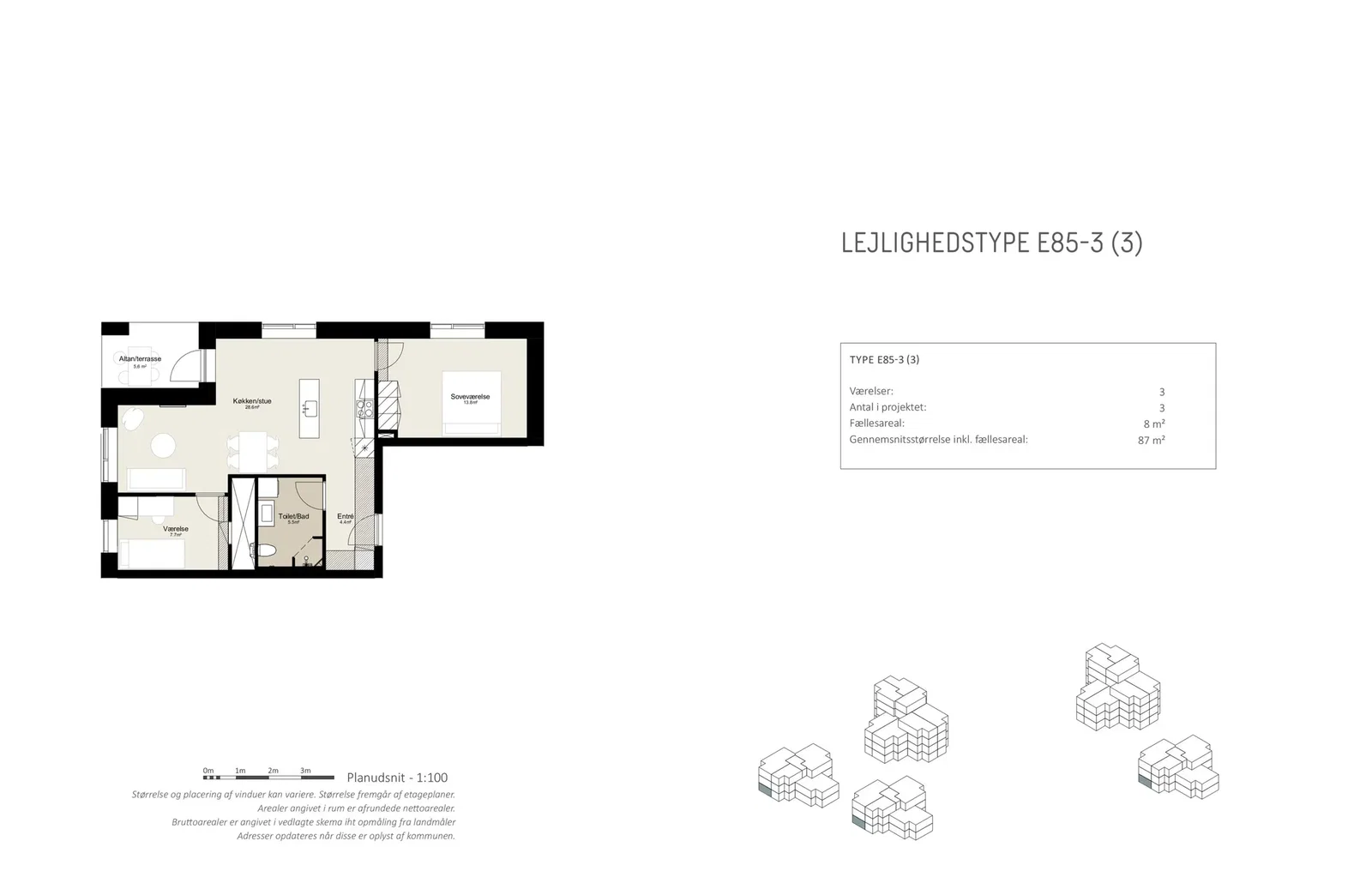Visual presentation of the listing