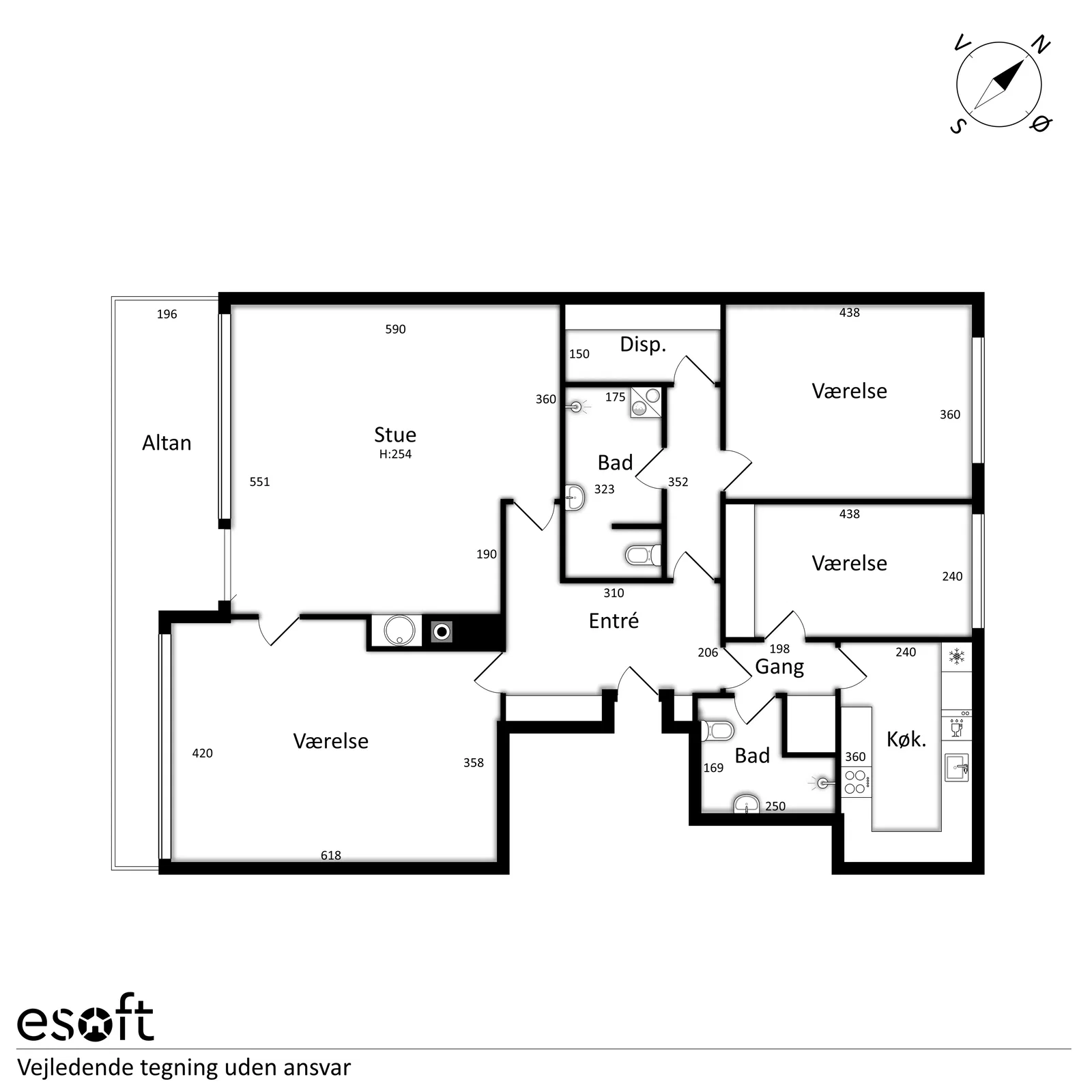 Visual presentation of the listing