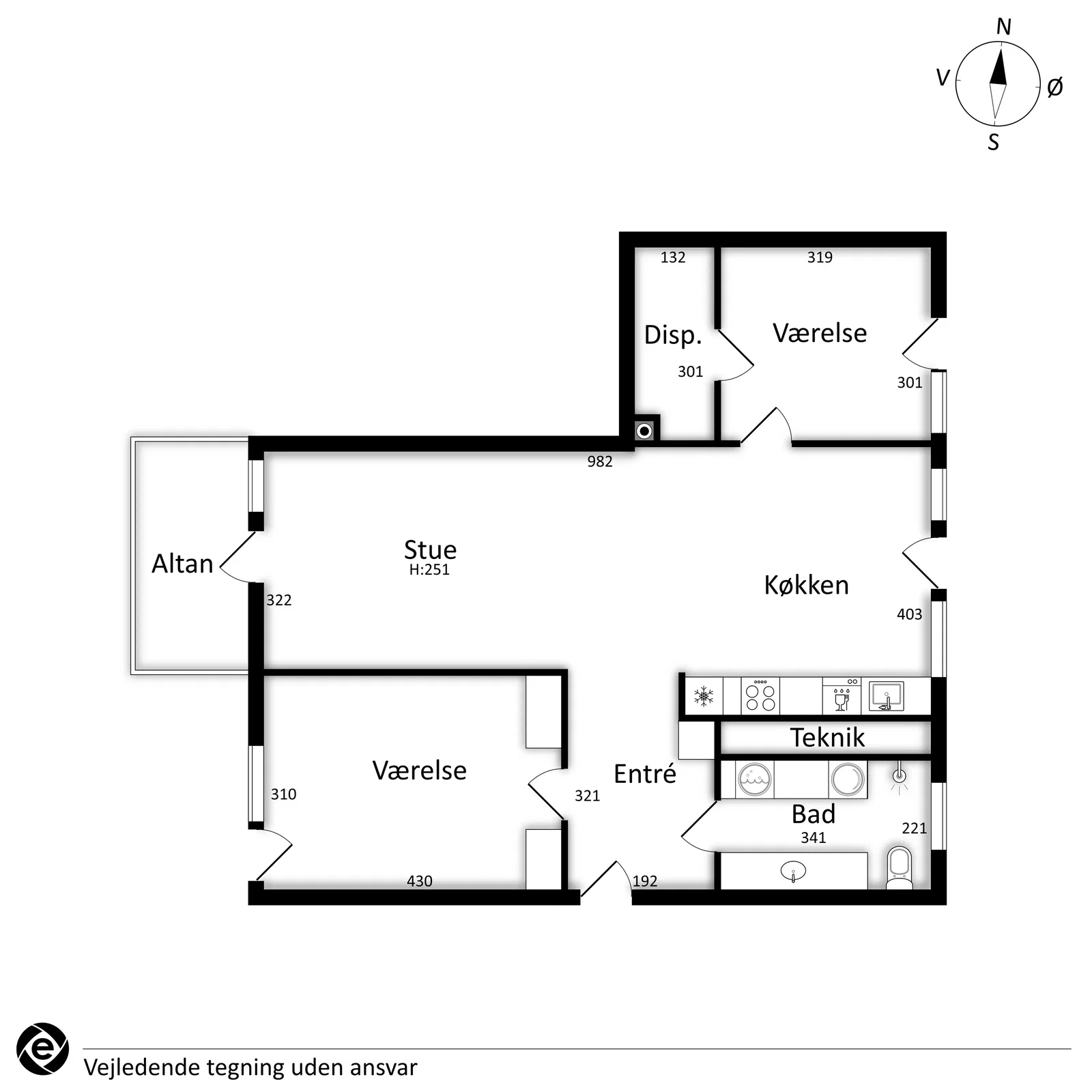 Visual presentation of the listing
