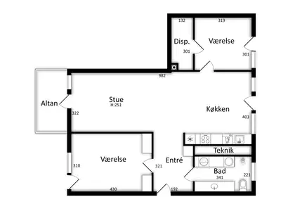 Visual presentation of the listing