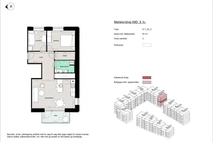 Visual presentation of the listing