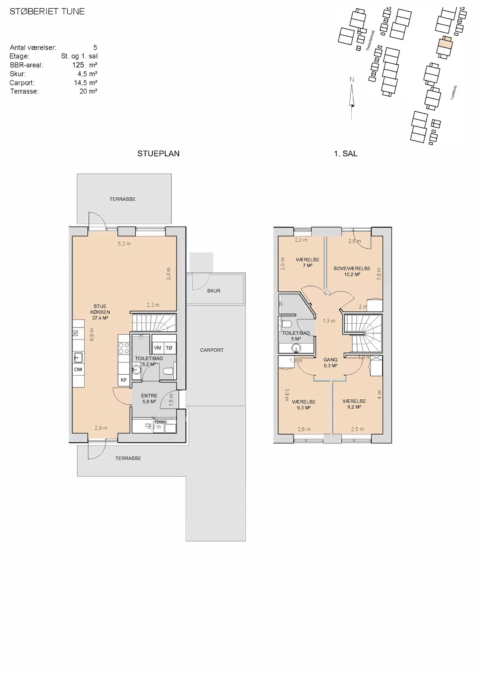 Visual presentation of the listing