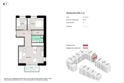 Visual presentation of the listing
