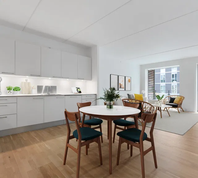 apartment Rummelig 4-værelses lejlighed med altan i Søborg