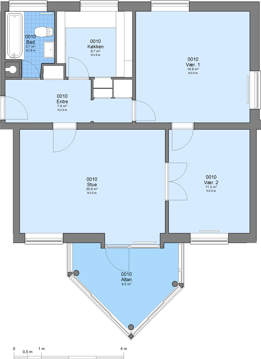 Visual presentation of the listing