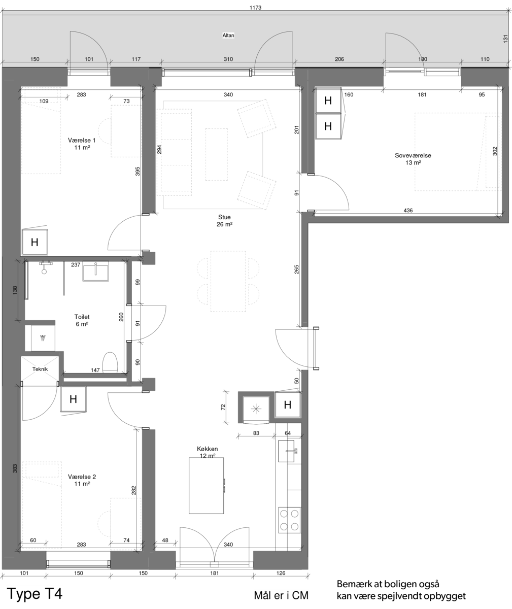 Visual presentation of the listing