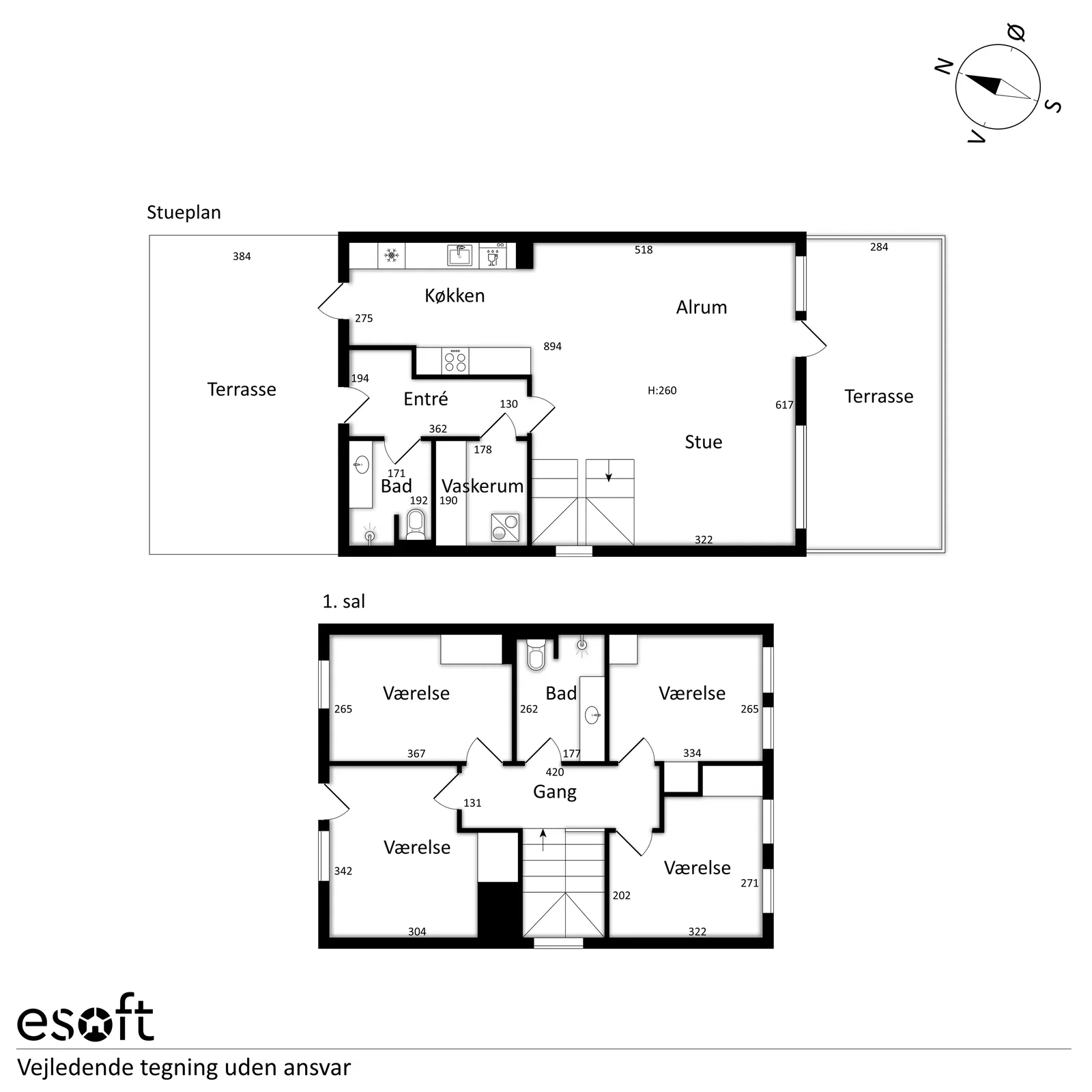 Visual presentation of the listing