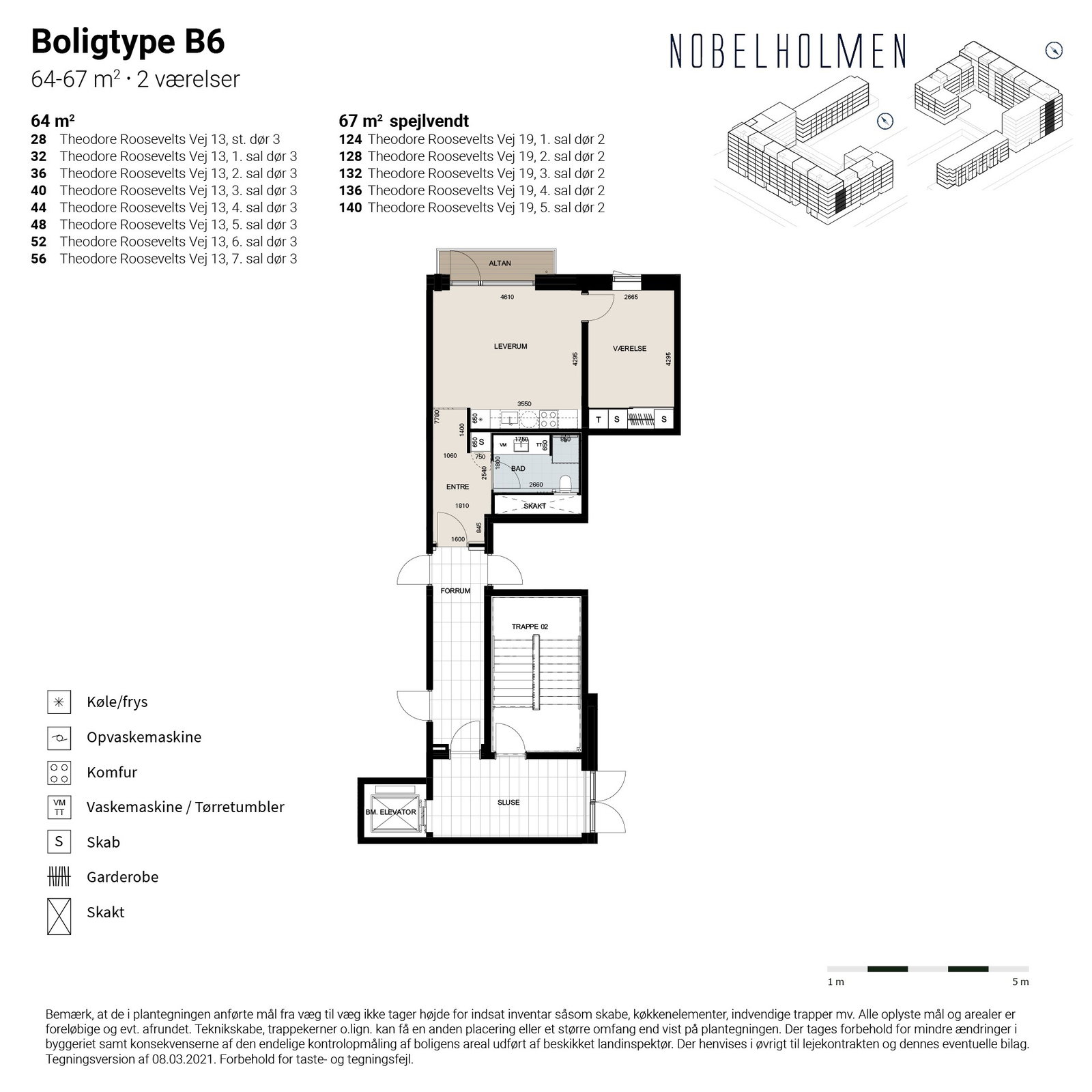Visual presentation of the listing